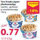 Tere Kreeka jogurt
jõhvikamüsliga