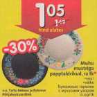 Allahindlus - Muhu mustriga papptaldrikud, 12 tk*