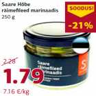 Allahindlus - Saare Hõbe
räimefileed marinaadis
250 g