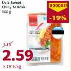 Allahindlus - Uvic Sweet
Chilly šašlõkk
500 g