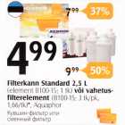 Allahindlus - Filterkann Standard 2,5 L (element B100-15; 1 tk) või vahetusfilterelement (B100-15; 3 tk/pk,1,66/tk)*, Aquaphor