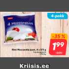 Allahindlus - Rimi Mozzarella juust, 4 x 125 g