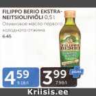 Allahindlus - FILIPPO BERIO EKSTRANEITSIOLIIVIÕLI 0,5 L