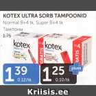 KOTEX ULTRA SORB TAMPOONID