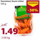 Allahindlus - Saaremaa Saare viiner
500 g