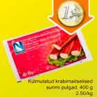 Allahindlus - Külmutatud krabimaitselised surimi pulgad, 400 g