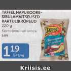 TAFFEL HAPUKOORESIBULAMAITSELISED KARTULIMAITSED KARTULIKRÕPSUD 220 G