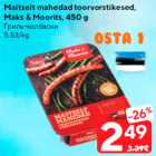 Allahindlus - Maitselt mahedad toorvorstikesed,
Maks & Moorits, 450 g
