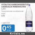 VYTAUTAS KARBONISEERITUD LOODUSLIK MINERAALVESI 1,25 L