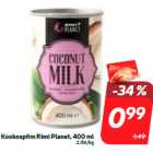 Kookospiim Rimi Planet, 400 ml