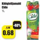 Allahindlus - Köögiviljamahl
Cido
1L