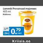 Allahindlus - Lemmik Provansaal majonees 
405 ml 