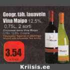 Allahindlus - Geogr. täh.lauavein Vina Maipo 12,5%, 0,75 L, 2 sorti