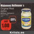 Allahindlus - Majonees Hellmann"s Originaal Real 420 ml