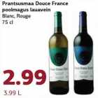 Allahindlus - Prantsusmaa Douce France poolmagus lauavein Blanc, Rouge 75 cl