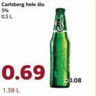 Allahindlus - Carlsberg hele õlu 5%, 0,5 L