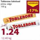 Allahindlus - Toblerone šokolaad piima, valge 100 g