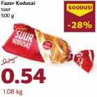 Allahindlus - Fazer Kodusai
suur
500 g