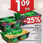 Allahindlus - Activia
funktsionaalne jogurt,
4 x 120 g