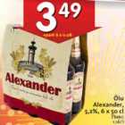 Õlu
Alexander,
5,2%, 6 x 50 cl
