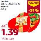 Allahindlus - Jacquot
šokolaadikommide
assortii
100 g