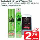 Juukselakk või -vaht Volume, Taft

