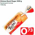 Allahindlus - Röstsai Eesti Pagar, 500 g
