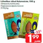 Lõhefilee viilud Kalameister, 100 g

