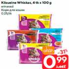 Kiisueine Whiskas, 4 tk x 100 g

