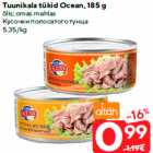 Tuunikala tükid Ocean, 185 g

